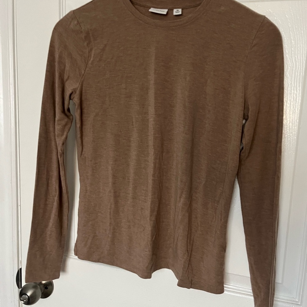 Babaton Cocoa Long Sleeve Top